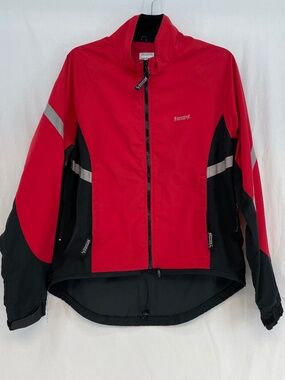 Running Room Lightweight Jacket Fit-Wear Red Black Women’s Size Small